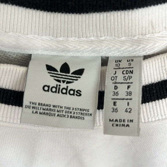 Adidas Crop Sweatshirt Size Small - Picture 3 of 4